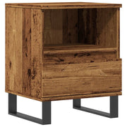 Comodino | Armadio da Notte | Mobiletto da notte Legno Antico 40x35x50 cm in Legno Multistrato