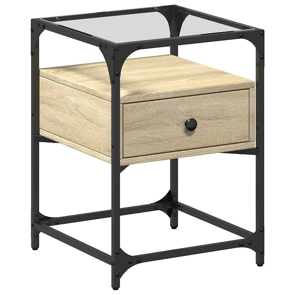 Comodini 2 pz Rovere Sonoma 40x40x55 cm in Legno Multistrato 846077