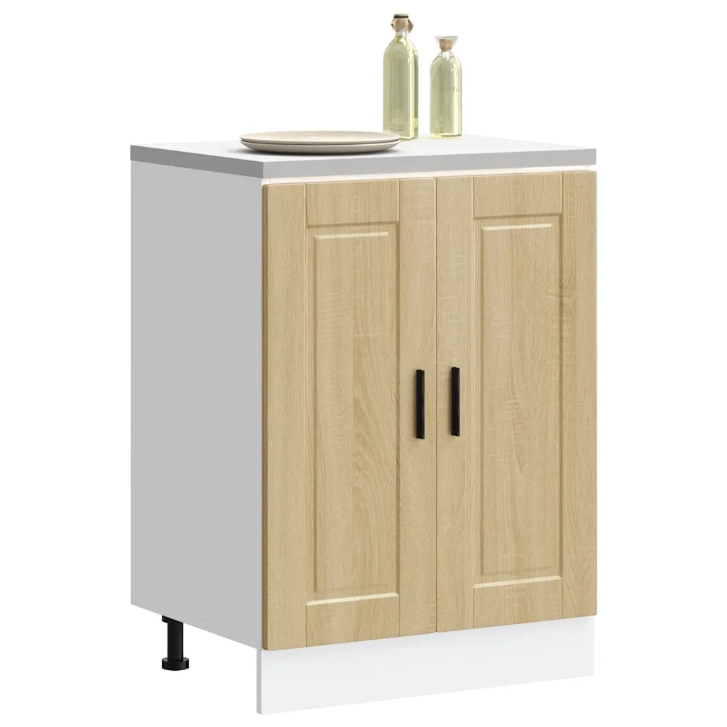 Base da Cucina-Mobile Base da Cucina Porto Rovere Sonoma in Legno Multistrato 498765