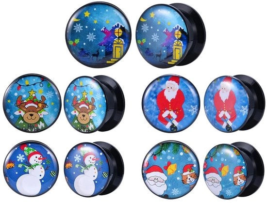 Piercing acril - accessori per piercing - 7/8 pollici (22mm) - set di gauge a vite - accessori trendy - adatti per ogni occasione