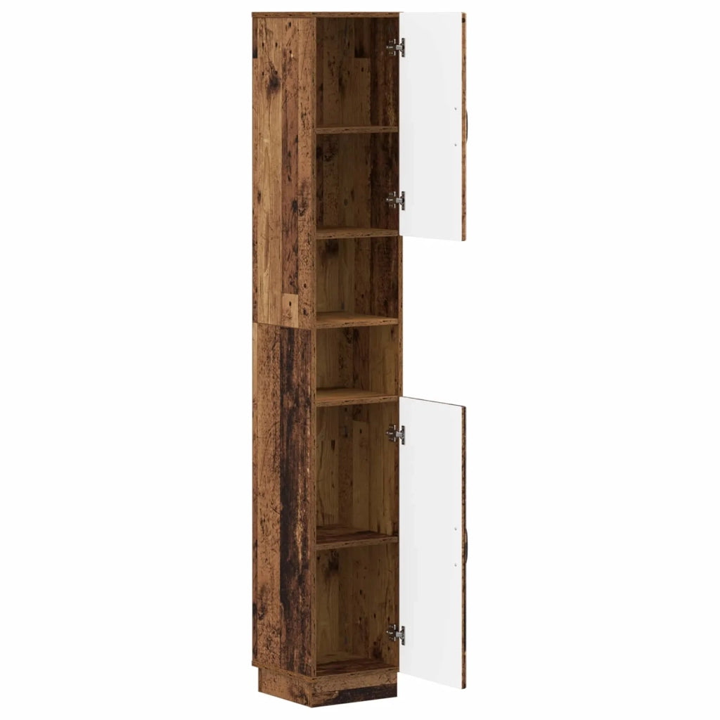 Armadio da Bagno con Ripiano Aperto HOORN Legno antico 897263