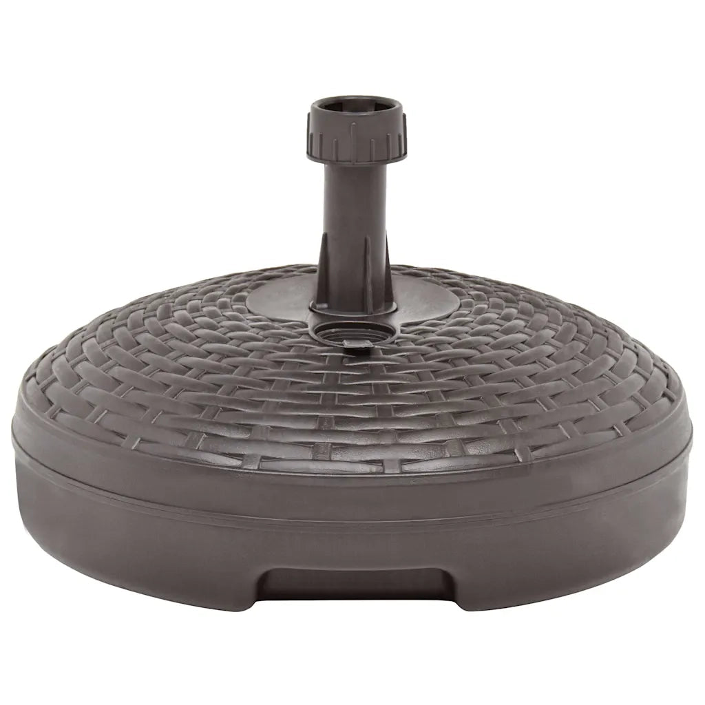 Base Ombrellone per Sabbia/Acqua 20L Marrone Rattan in Plastica CFW5023316