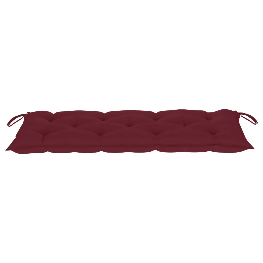 Panca da Giardino Pieghevole con Cuscino 118 cm in Bambù 3063873