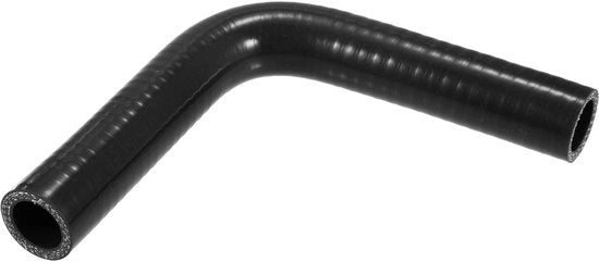 Flessibile silicone 90 gradi - Universale - Diametro interno 25 mm - Nero - Flusso migliorato - Slang di silicone