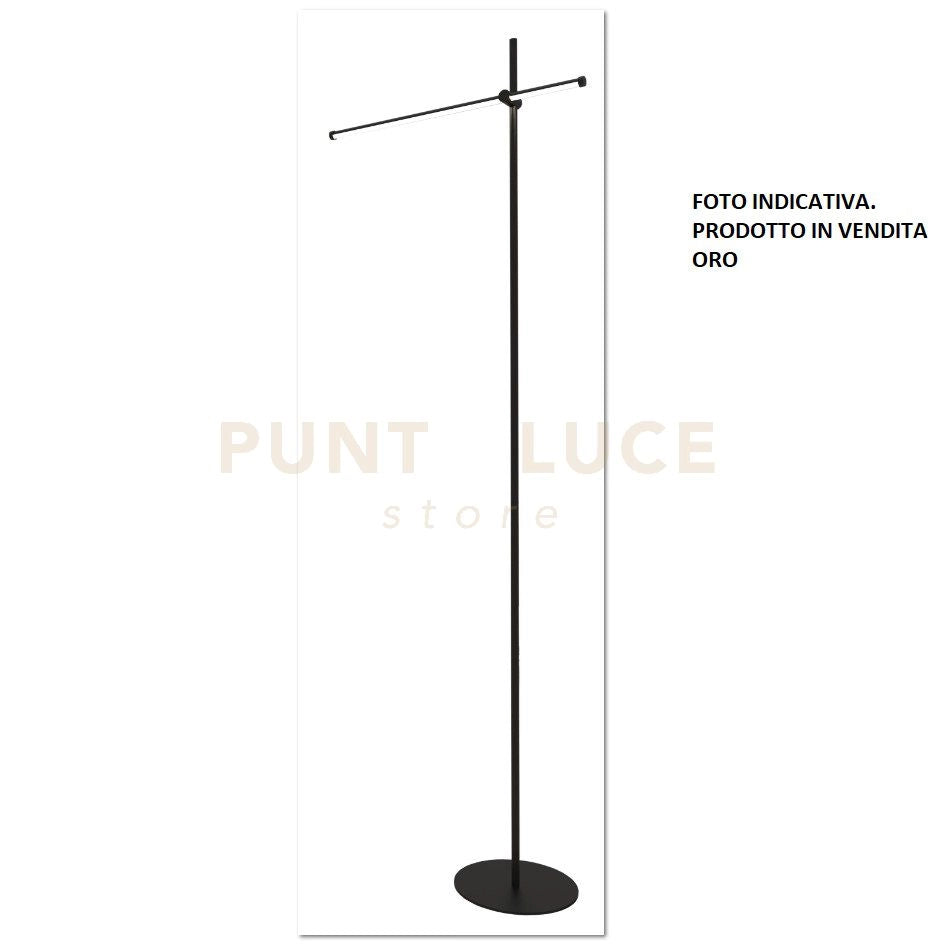 ELIA/P2 O Lampada da terra oro verniciato in metallo a led 11W 3000K 1026LM