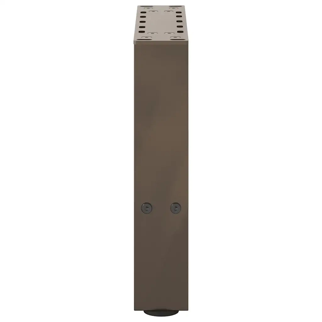 Gambe per Tavolino da Caffè in Acciaio Naturale 2 pz 30x(30-31) cm Acciaio 4013255