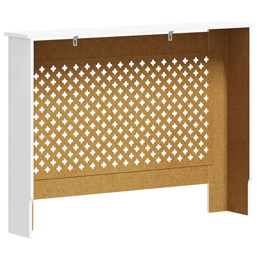 Copertura per Radiatore Bianca 112x19x81,5 cm in MDF 284323