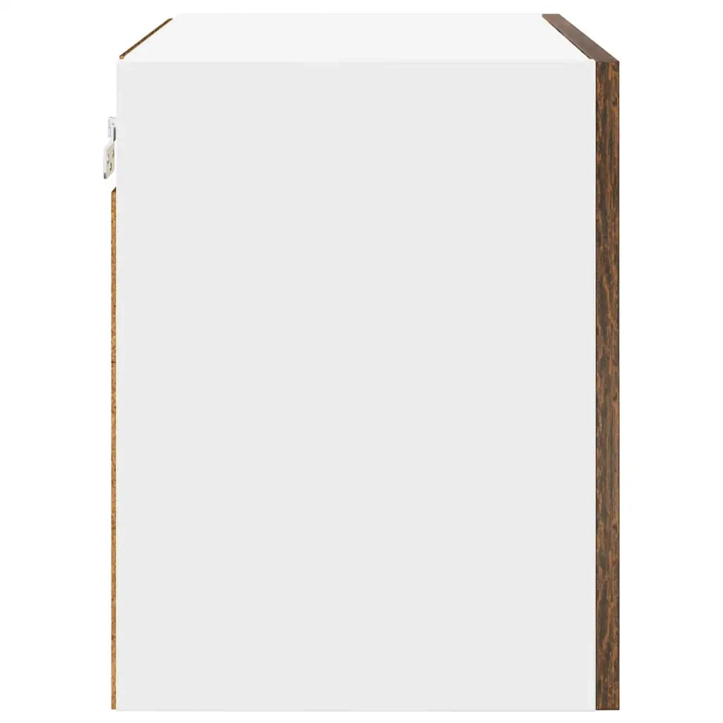 Armadio pensile Rovere Affumicato e Bianco 50 x 31 x 40 cm 884154
