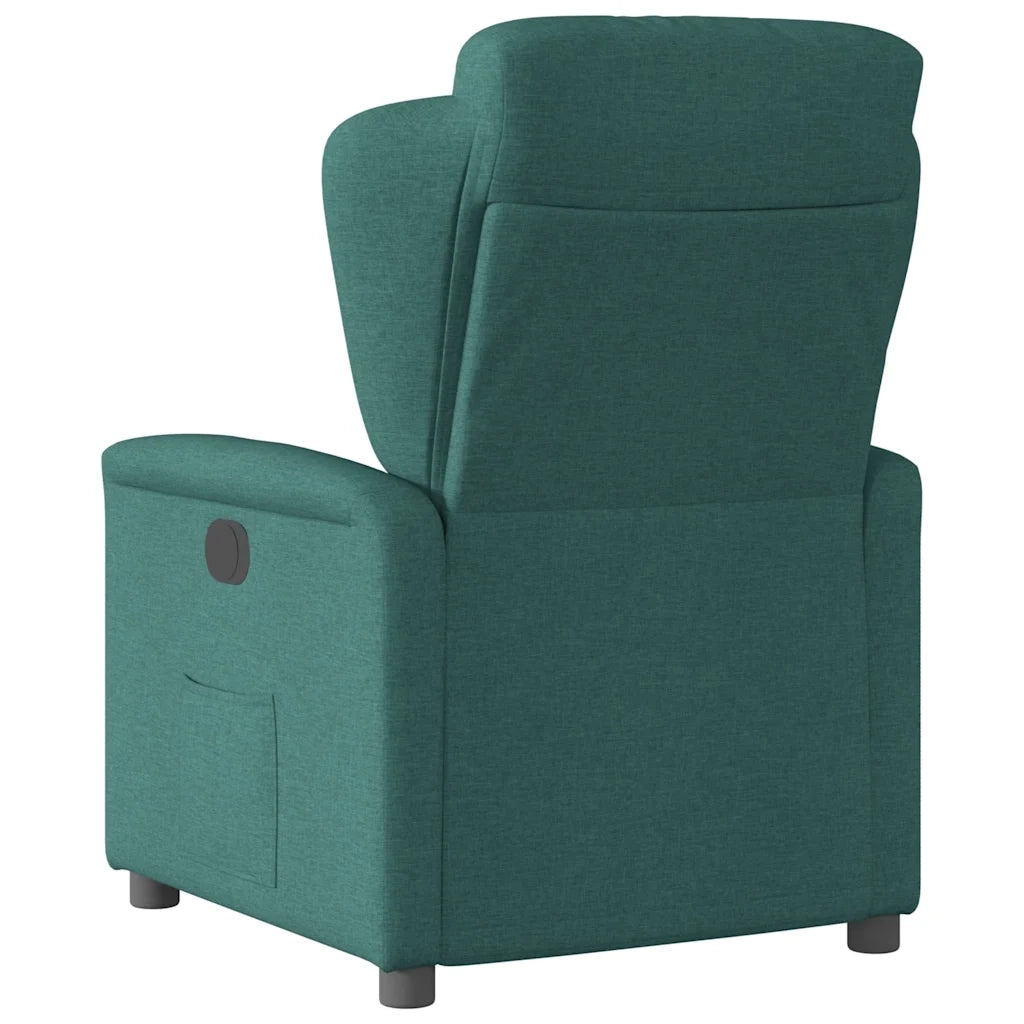 Poltrona Elettrica Reclinabile Verde Scuro in Tessuto 3303120