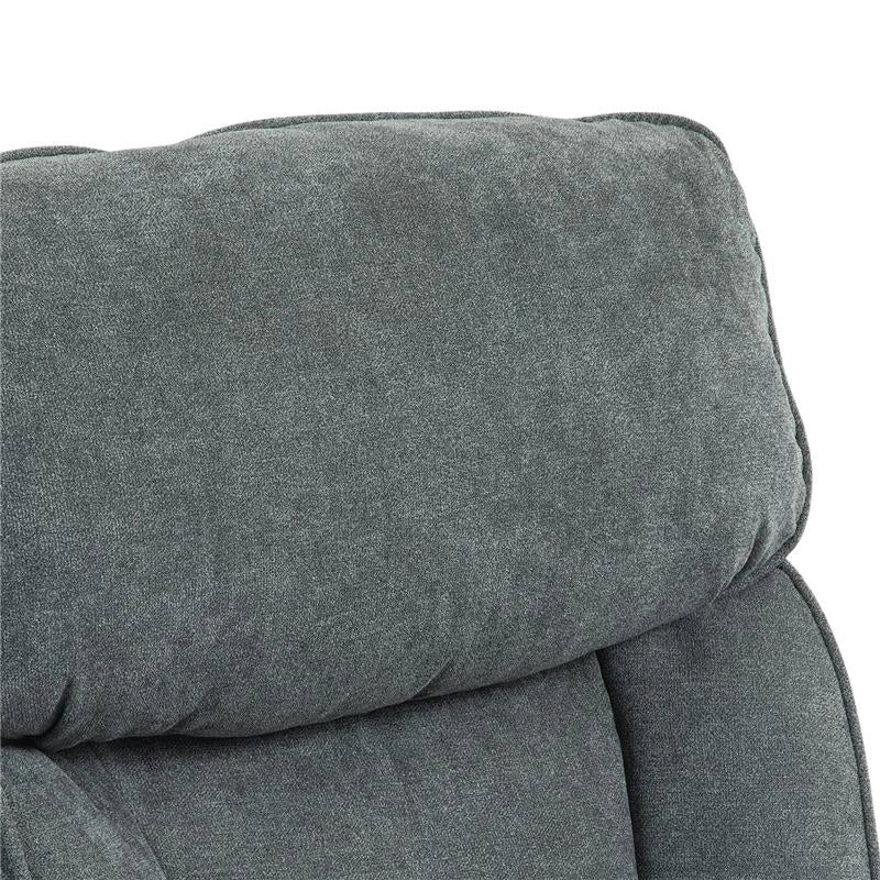 SEDIA DA UFFICIO RINFORZATA CAPACITÀ 200KG GIREVOLE E INCLINABILE IN TESSUTO VELLUTATO GRIGIO