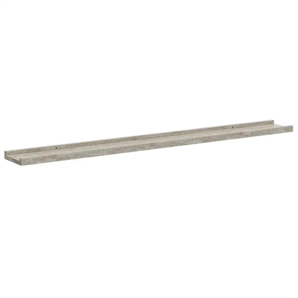 Mensole da Parete 2 pz Grigio Cemento 100x9x3 cm 326702