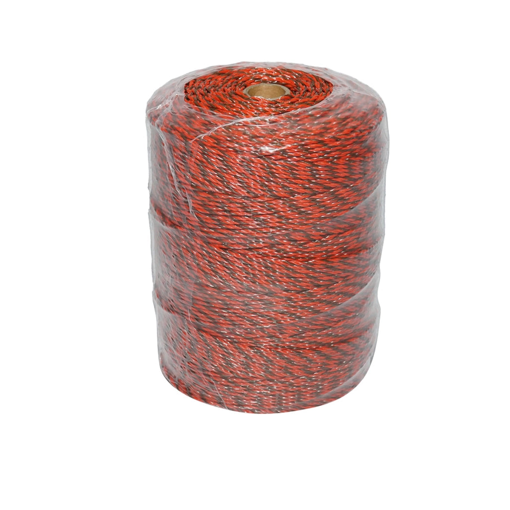Filo arancione-nero, diametro 3 mm, 5x0.2 mm SS, 500 m per recinzione elettrica, resistenza 4.5 Ohm, Bourget