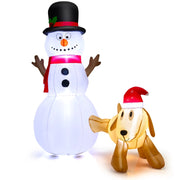 Decorazione natalizia gonfiabile con Luci LED Integrate, Decorazione per interni ed esterni per feste-Natale