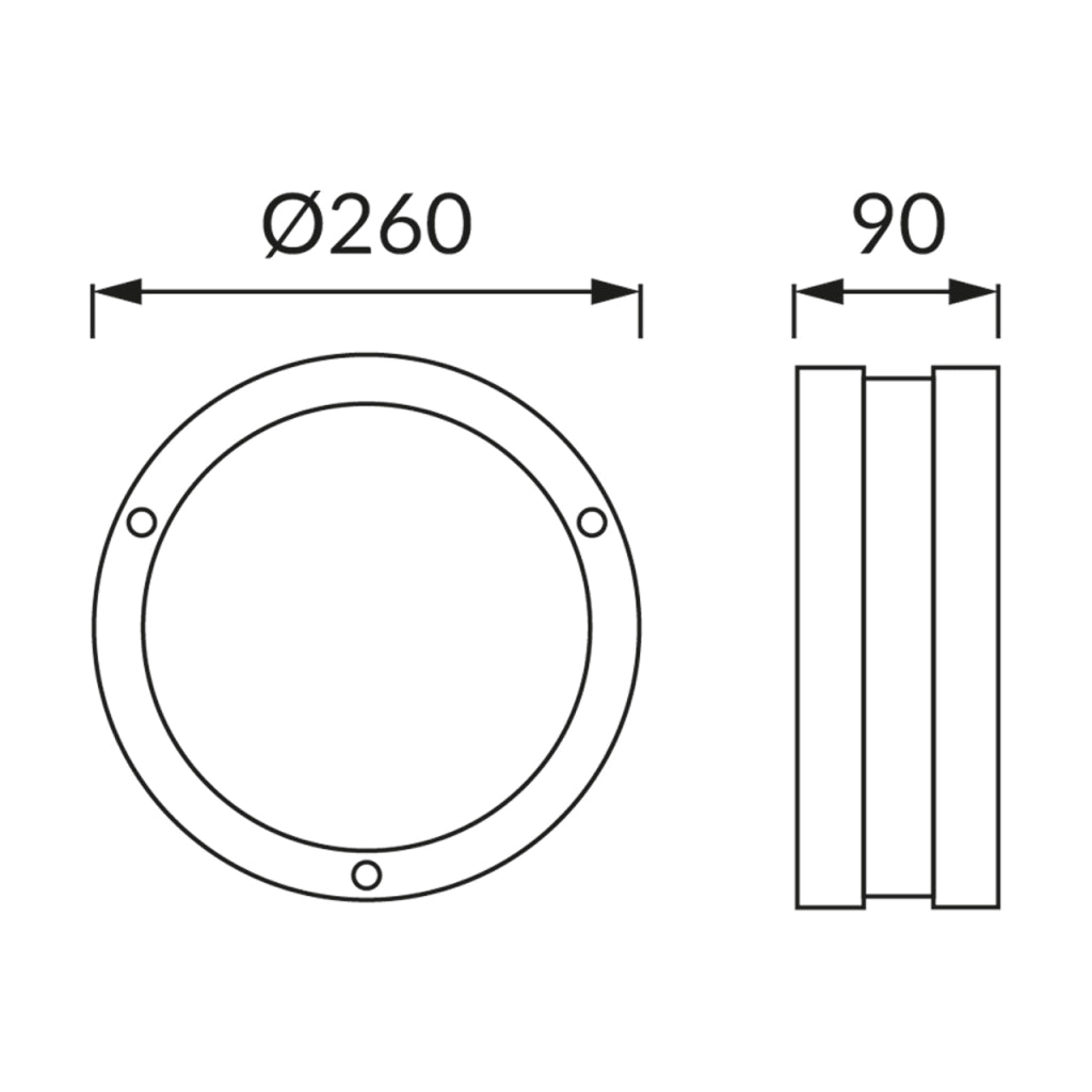 Applique esterna LED IP54 grigia Ø26 Struhm Solina