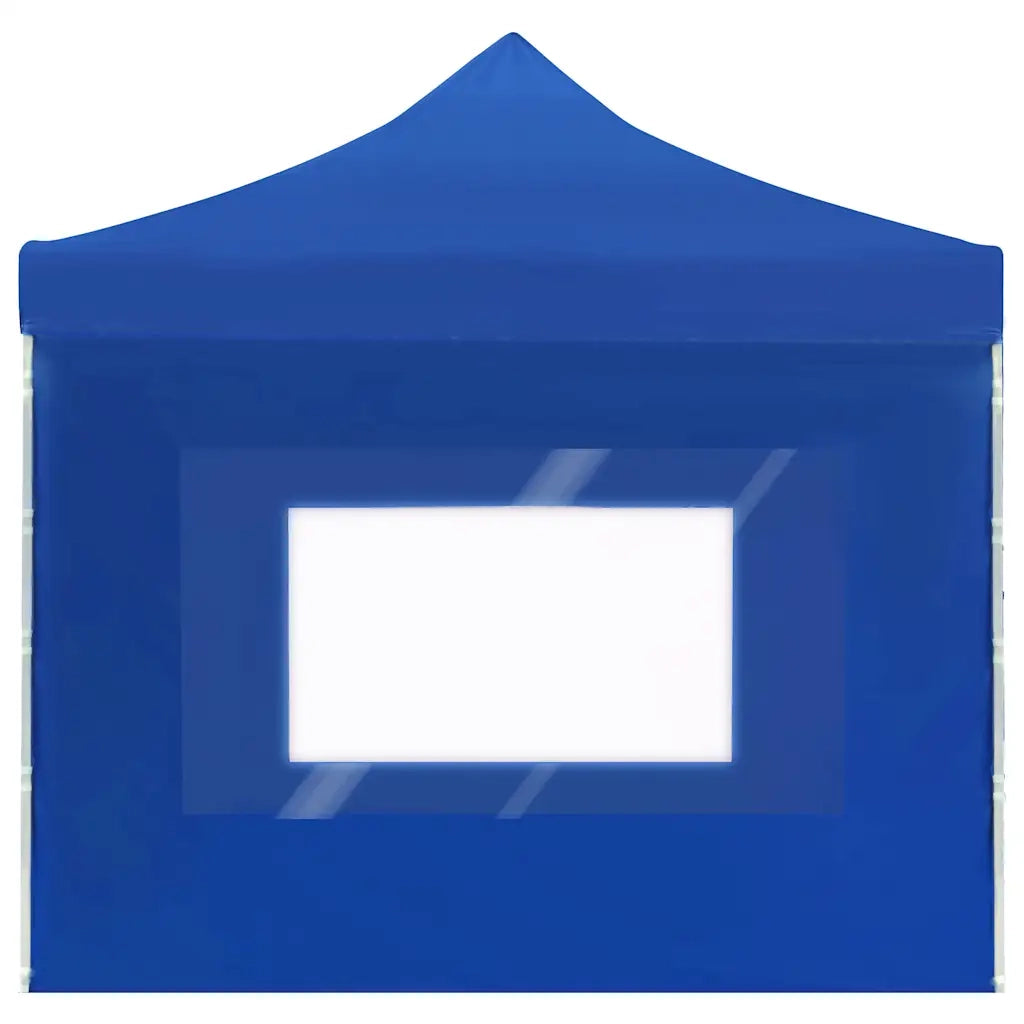 Gazebo | Pergolato Professionale Pieghevole Alluminio con Pareti 6x3 m Blu