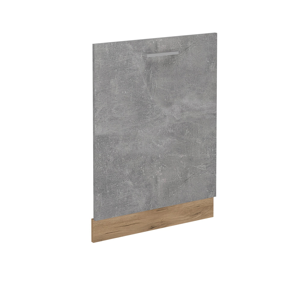 Pannello frontale della lavastoviglie R-Line Calcestruzzo/Rovere dorato 60 cm senza piano di lavoro Vicco