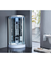 Cabina Doccia Idromassaggio, Cromoterapia, Touch screen, Bagno Turco 90x90cm Sicorage Myala