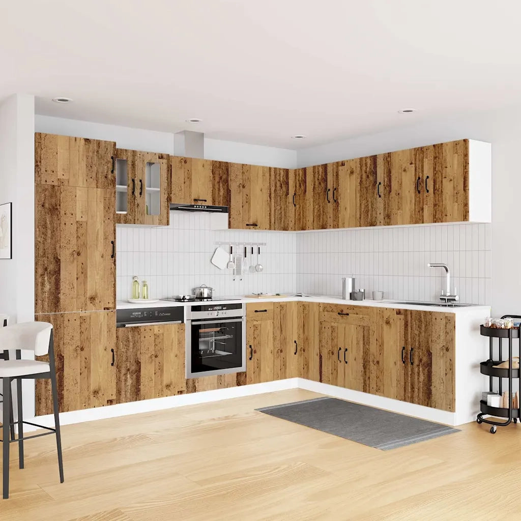 vidaXL Set Mobili da Cucina 14 pz Kalmar Legno Vecchio in Truciolato