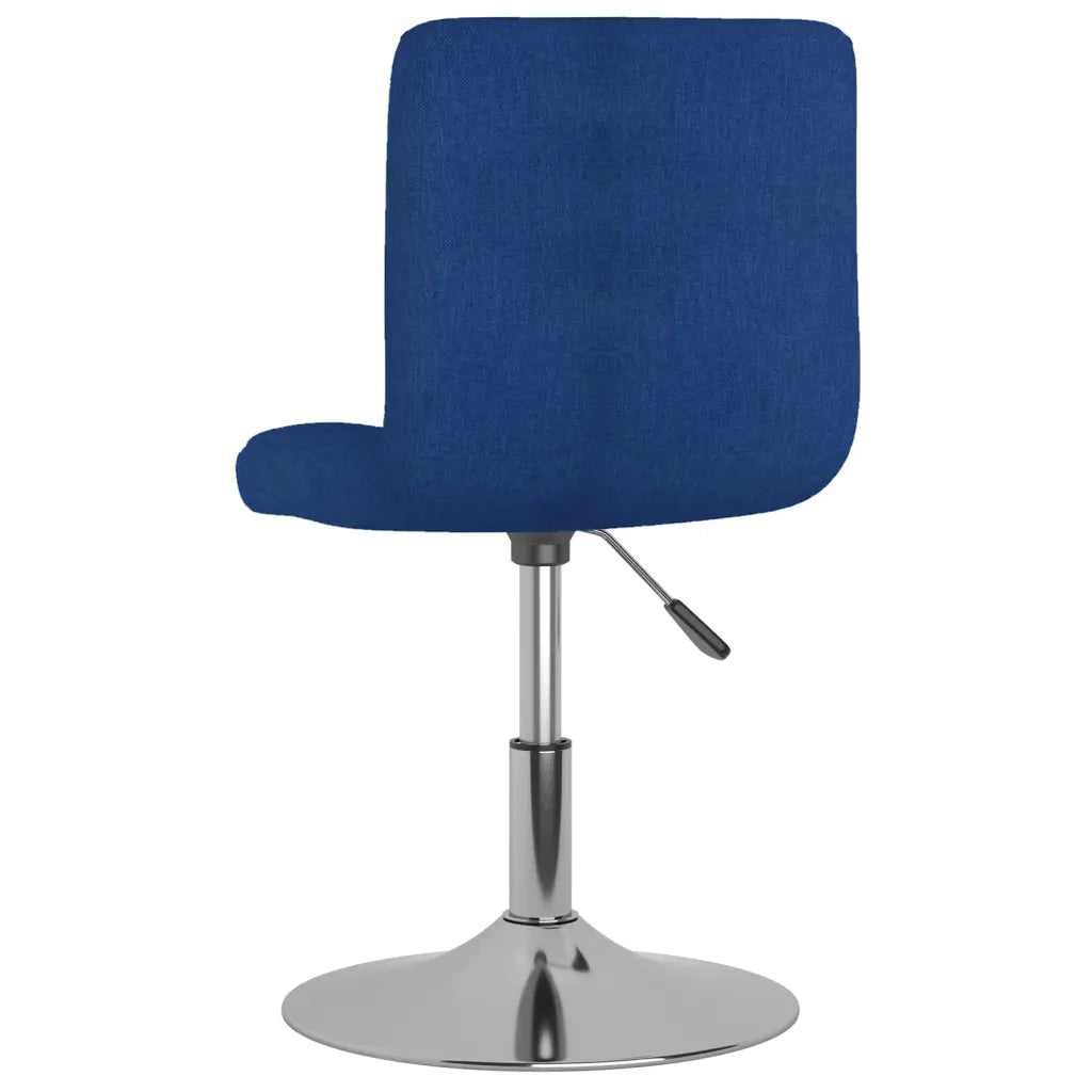 Sedie da Pranzo Girevoli 2 pz Blu in Tessuto 334213