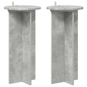 Supporto per piante | Sostegno per piante 2 pz Grigio Cemento 29,5 x 29,5 x 60 cm