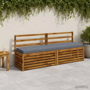 Cuscini per Panchina a 2 Pezzi SOEST 2 pz 100% Poliestere Blu 950019