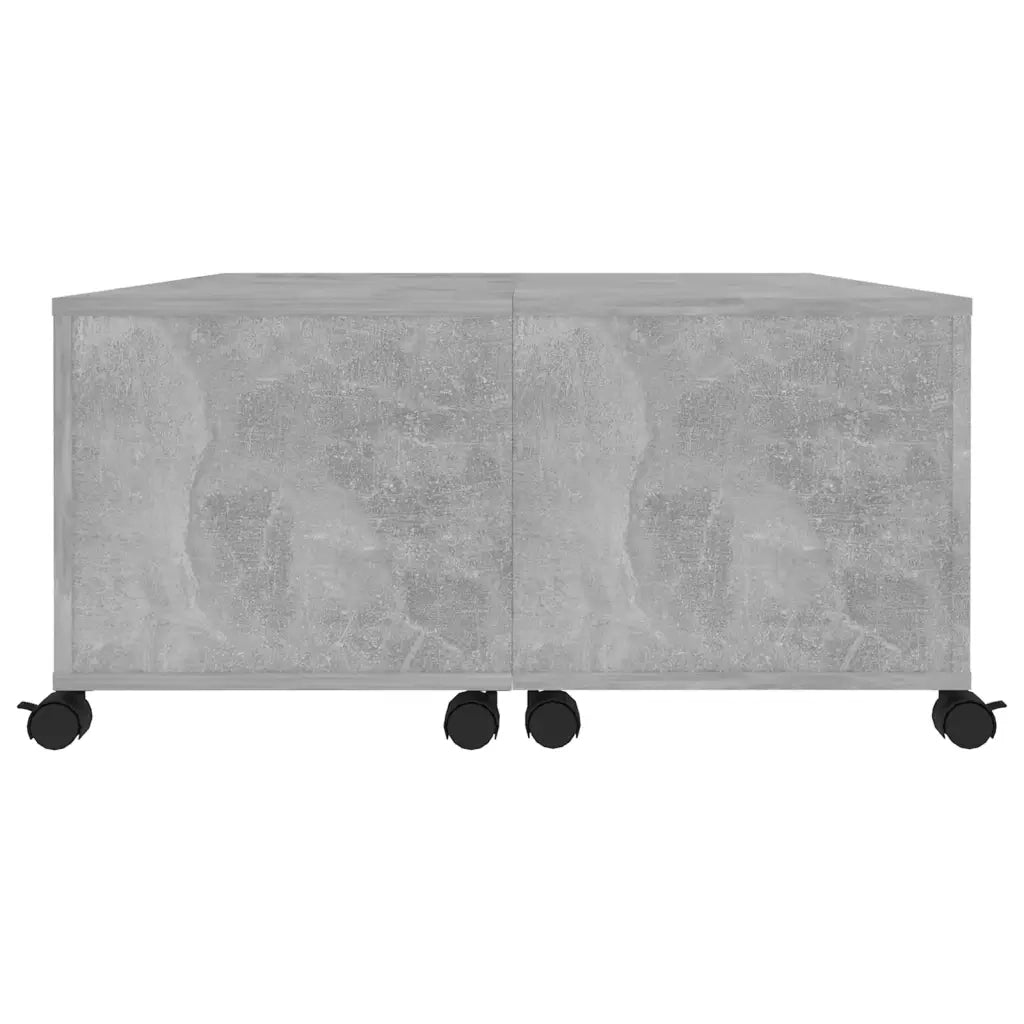 Tavolino da Salotto Grigio Cemento 75x75x38cm Legno Multistrato 806871