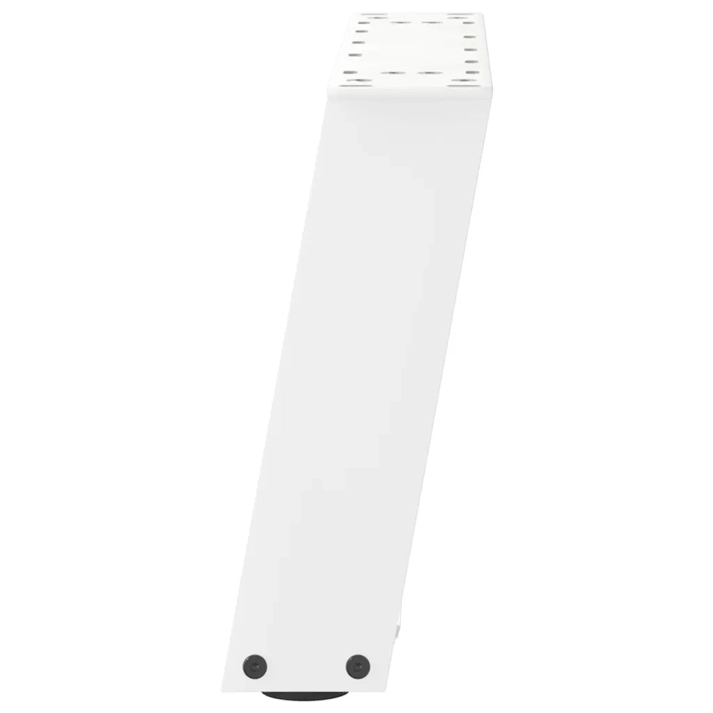 vidaXL Gambe per Tavolino da Caffè a Forma di U 2 pz Bianche 50x(30-31) cm Acciaio