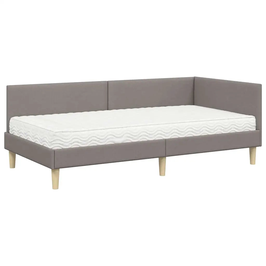 Struttura Letto Angolare con Materasso 2 pcs Talpa Tessuto 3393754