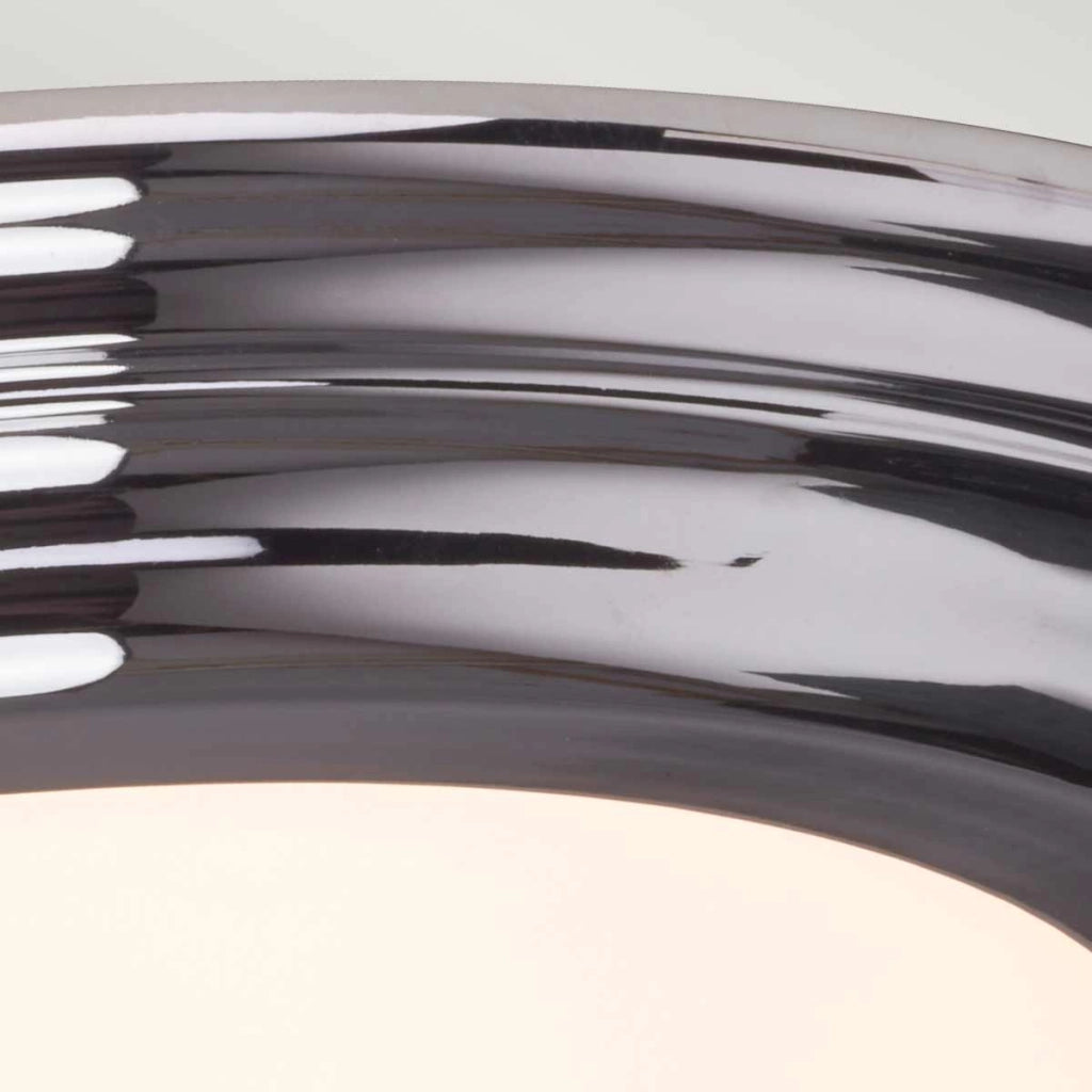 Plafoniera bagno tonda 36,1cm LED 25W cromo Welland