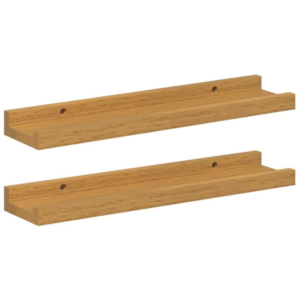 Scaffale da parete 2 pcs Beige 40 x 9 x 3 cm Legno multistrato 42020031
