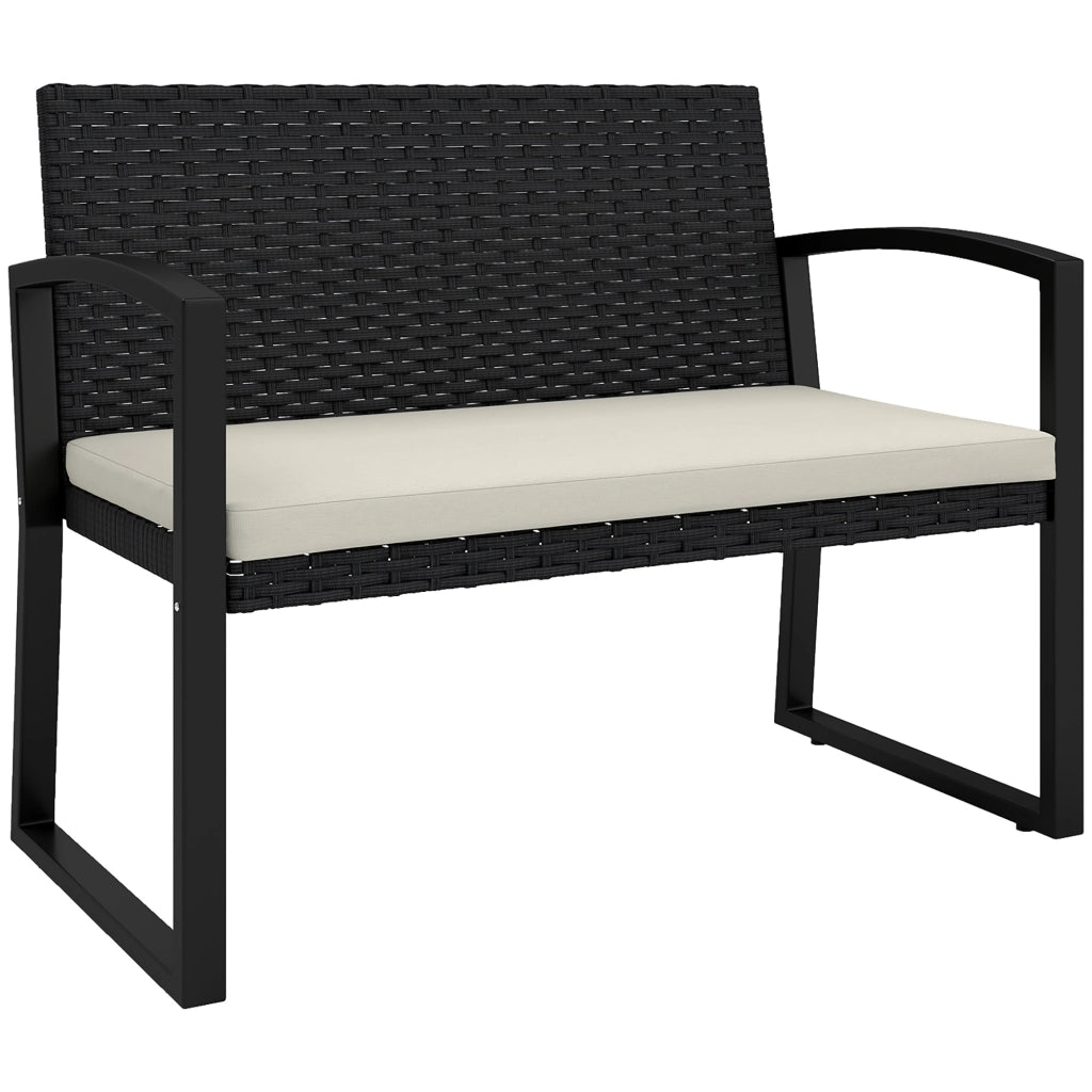 Sedia da pranzo con schienale in rattan sintetico ¨C zephmum ¨C grigio 103x58x78 cm
