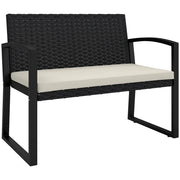 Sedia da pranzo con schienale in rattan sintetico ¨C zephmum ¨C grigio 103x58x78 cm