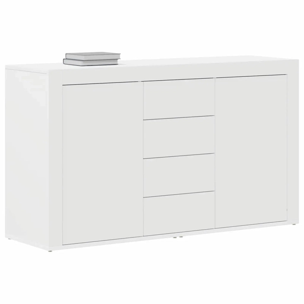 Credenza | Madia | Buffet da pranzo | Armadio da pranzo con cassetto Bianco 120 x 36 x 69 cm Legno multistrato