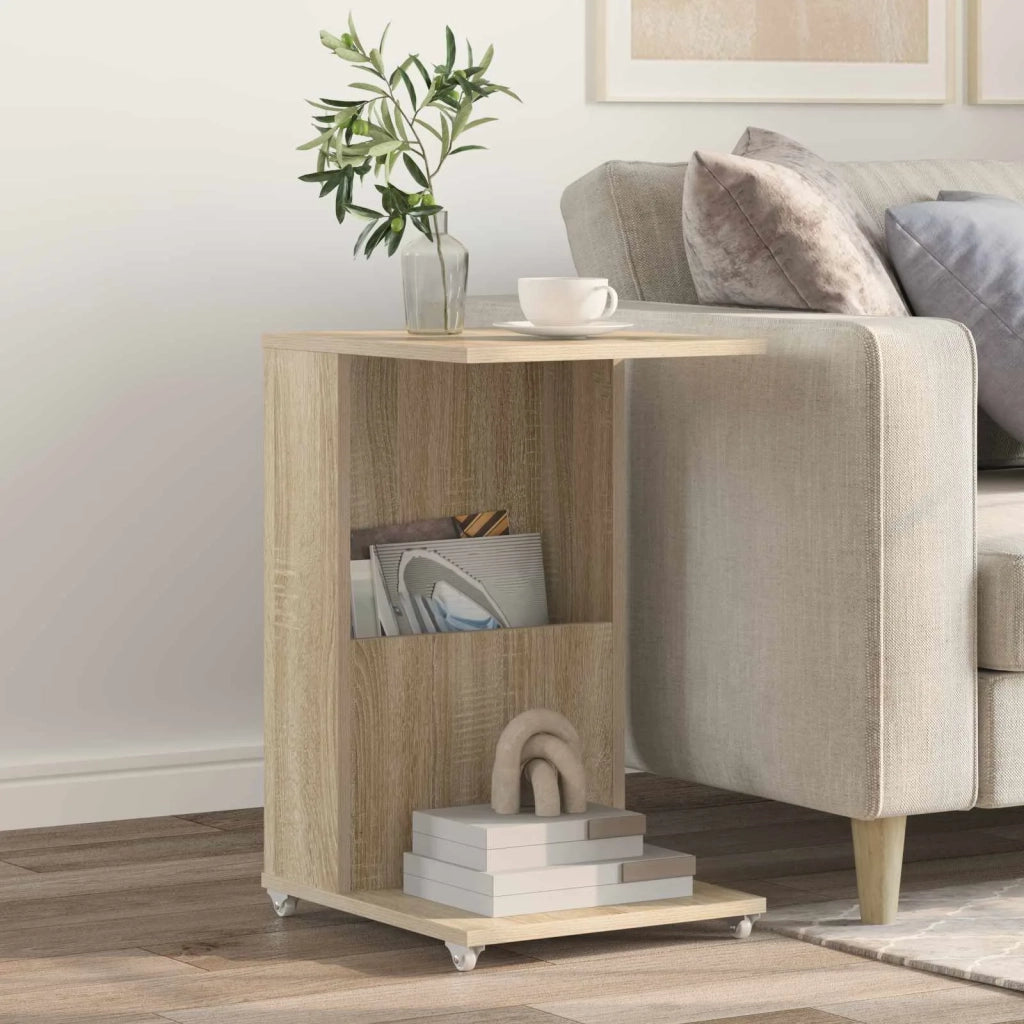 Tavolo laterale | Tavolino Rovere Sonoma 40 x 35 x 60 cm Legno multistrato