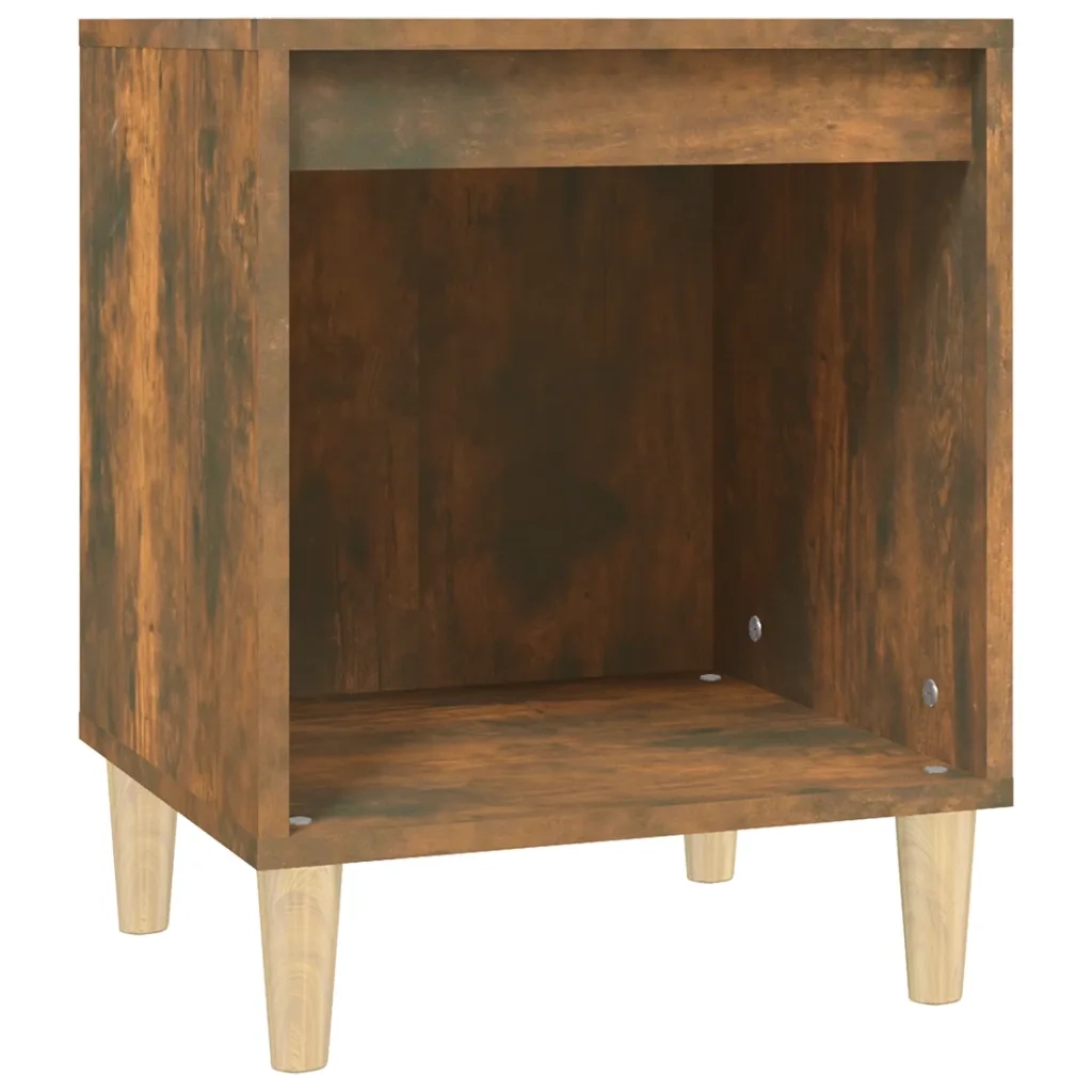 Comodino Rovere Fumo 40x35x50 cm 821868
