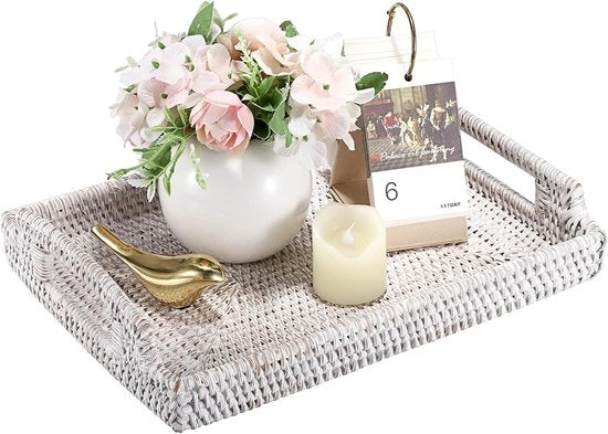 Panno di lavoro in rattan - Decorativo e funzionale - 1 pezzo - Naturale