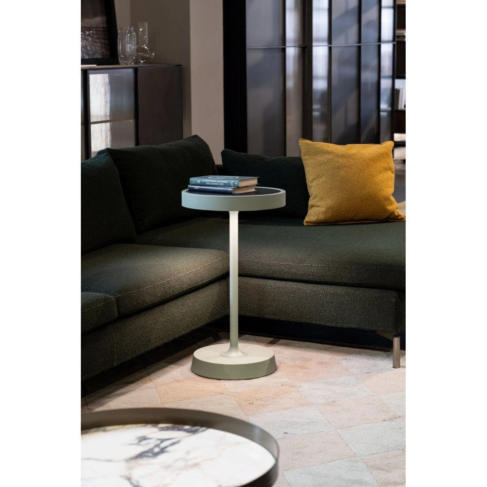 Barbell Solar RF - Lampada a led da terra solare e ricaricabile 65W - Piantana da esterno 3 altezze 156-113-70 cm Salvia