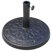 Base Ombrellone Rotonda da Giardino in Resina ?44 ¡Á 33cm