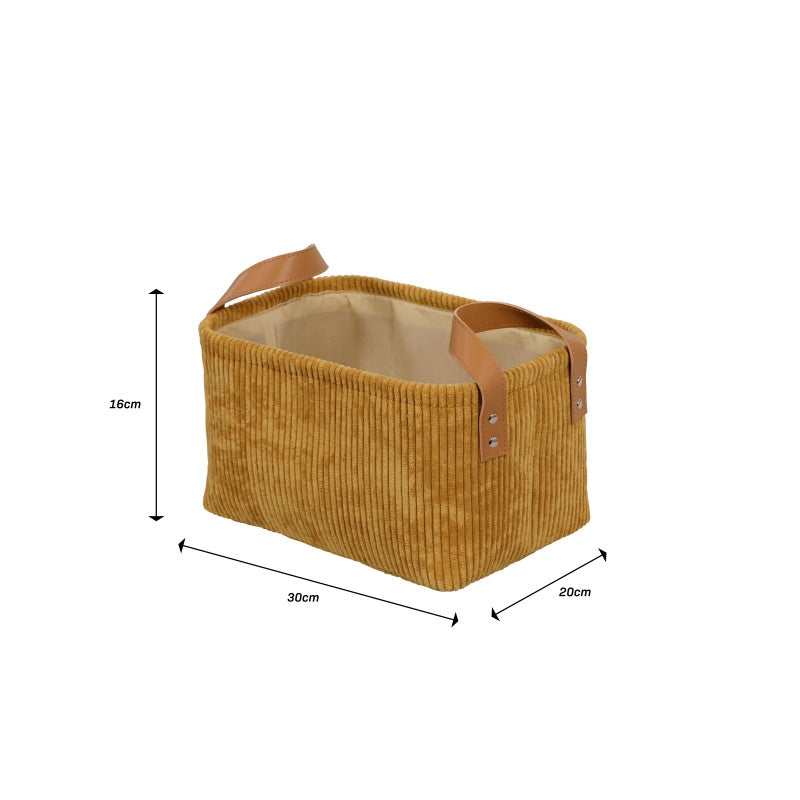 Set di 6 Cesti porta tutto Micol Senape
30x20x16cm
Velluto A Coste
