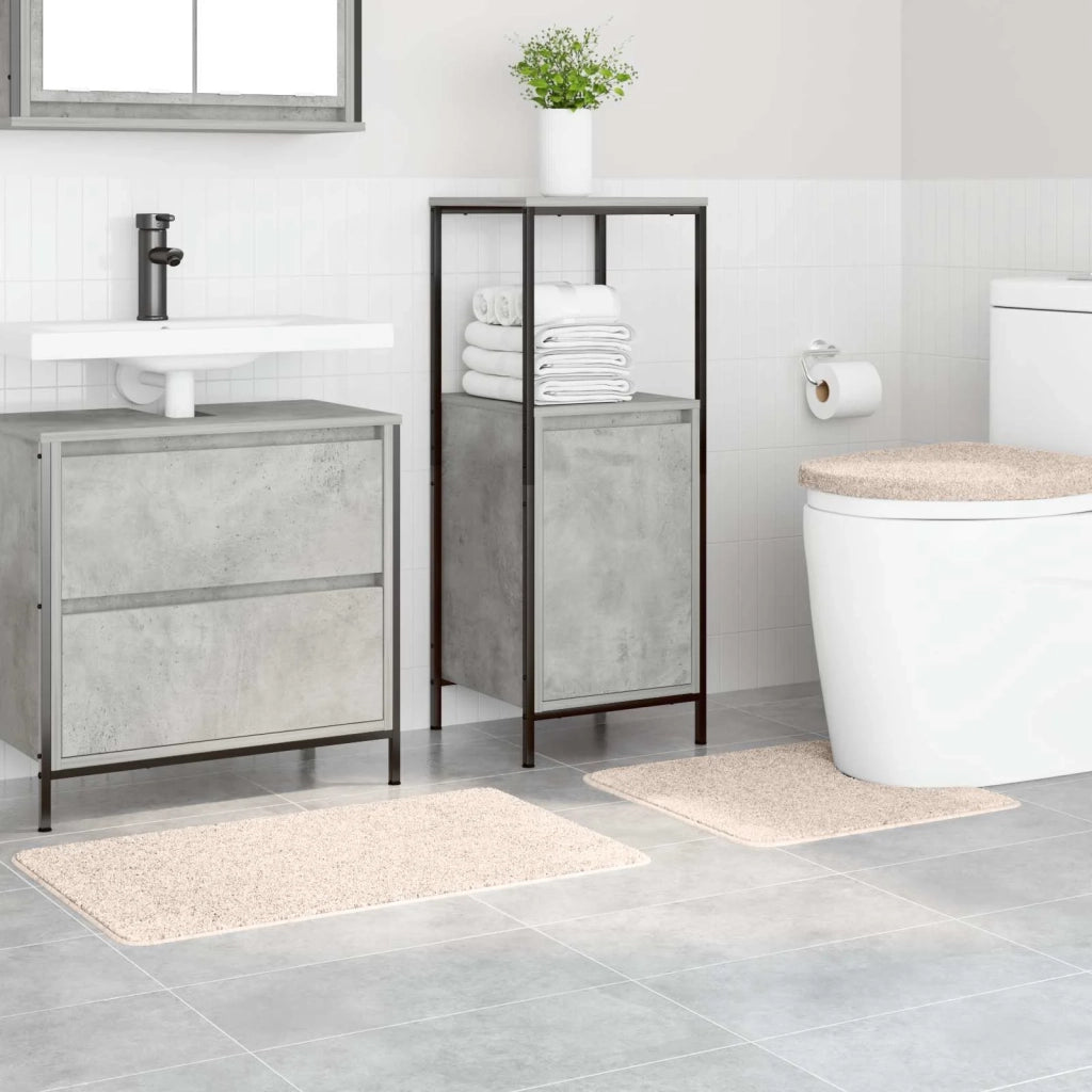 Set di tappetini antiscivolo per il bagno 3 pcs Crema PP 4019866
