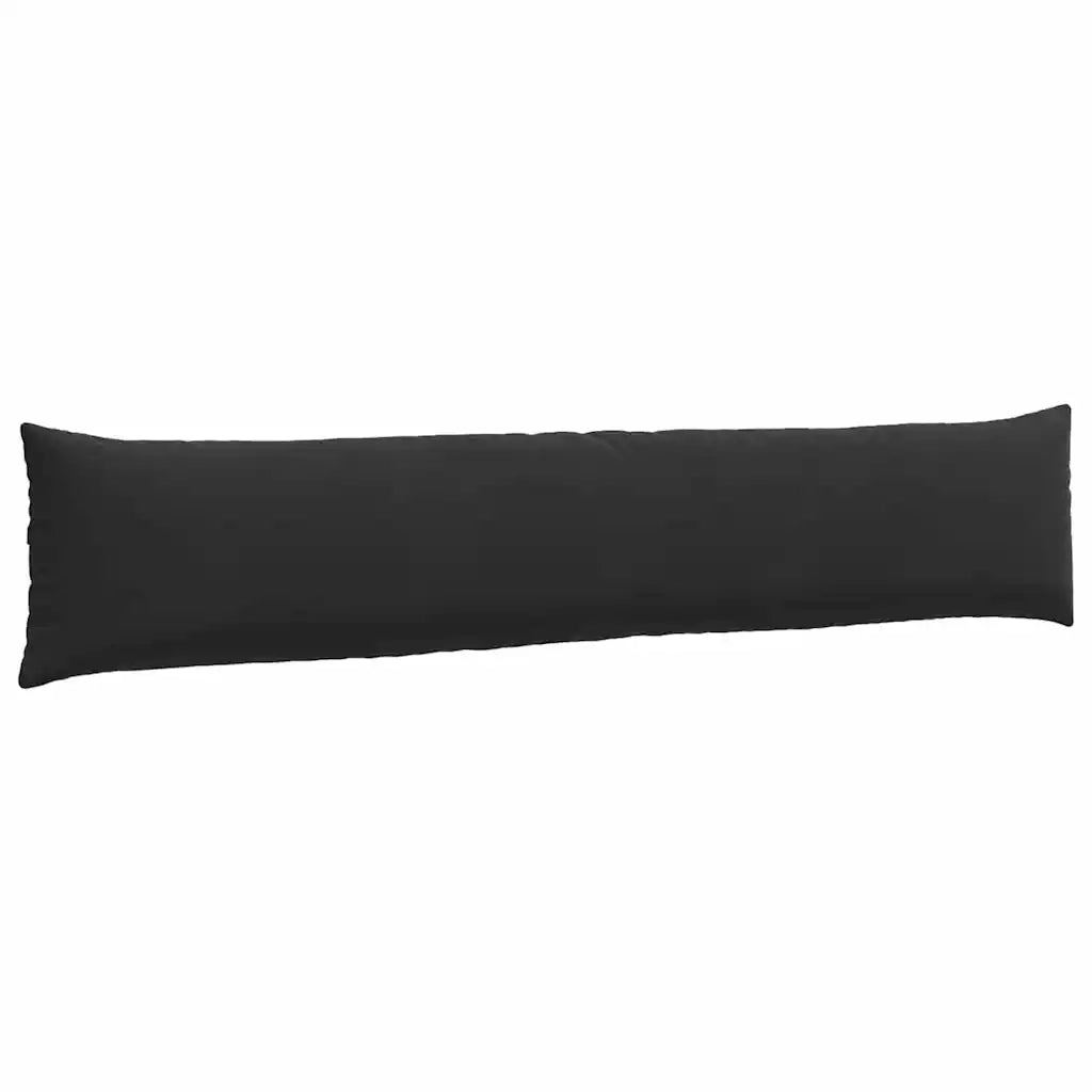 Cuscini da Divano 2 pcs Nero 200 x 40 cm Tessuto in Cords