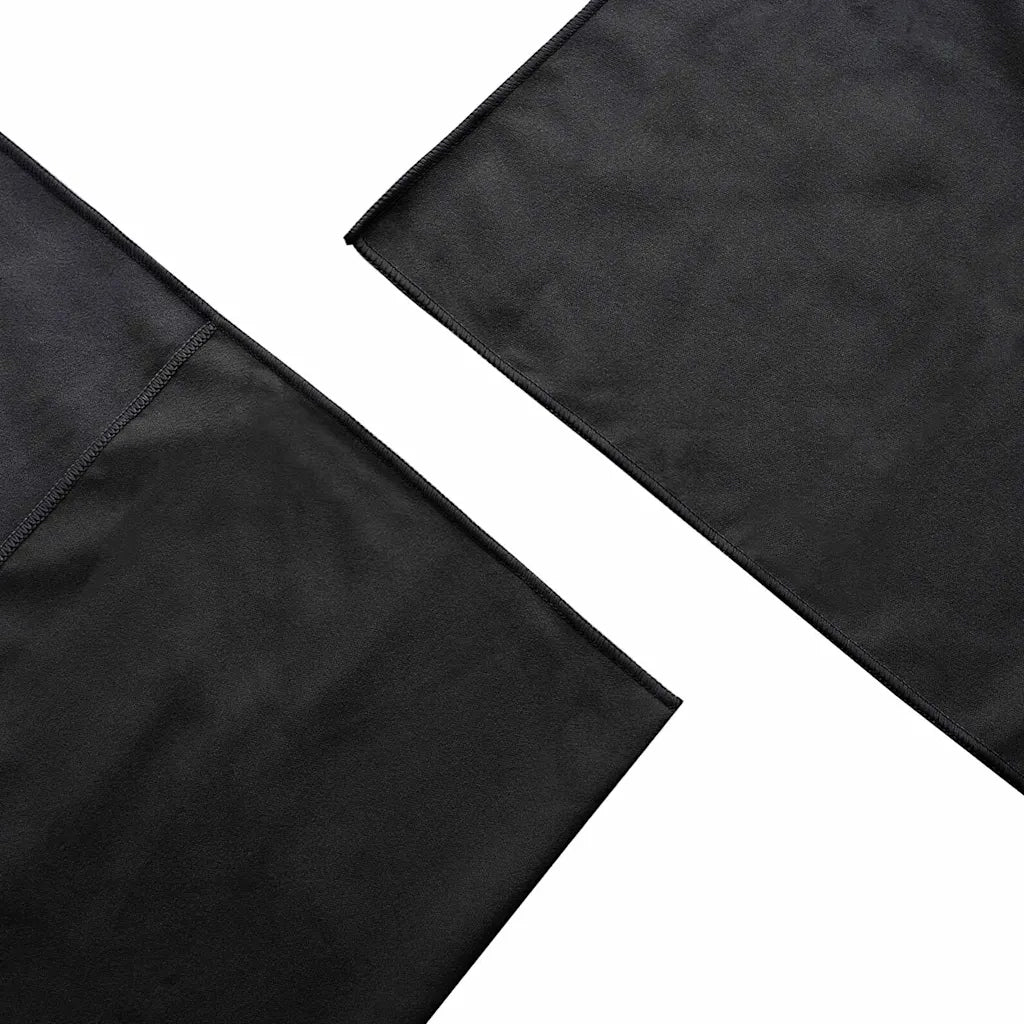 Asciugamani per Sedia Outdoor 2 pcs Nero 130 x 60 cm 42011506
