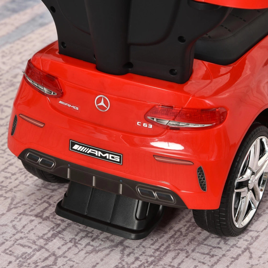 Auto Macchina Cavalcabile per Bambini con Maniglione con Licenza Mercedes AMG Rossa