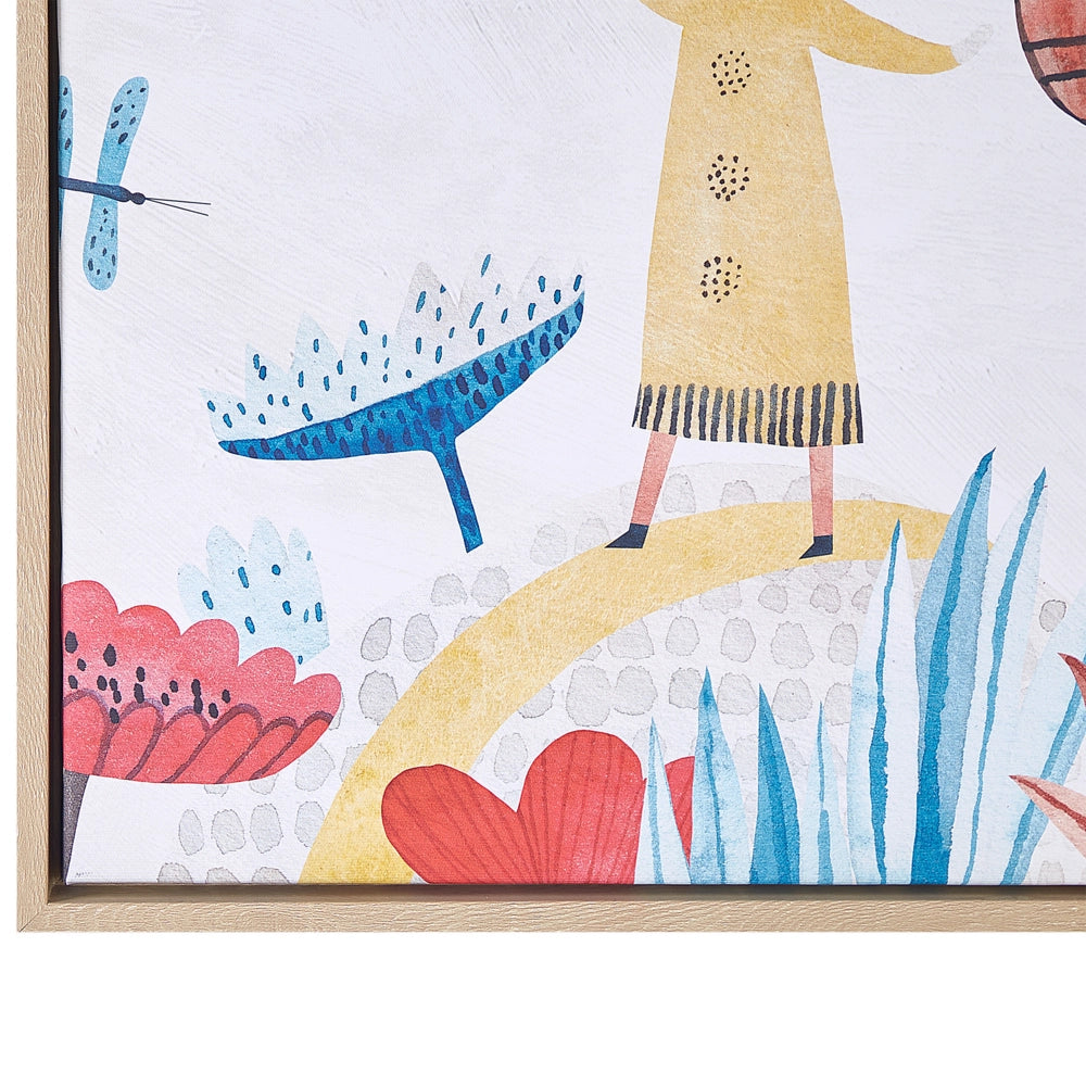 Stampa artistica su tela Multicolore 93 x 63 cm Glam Lady Poliestere e MDF Modern
