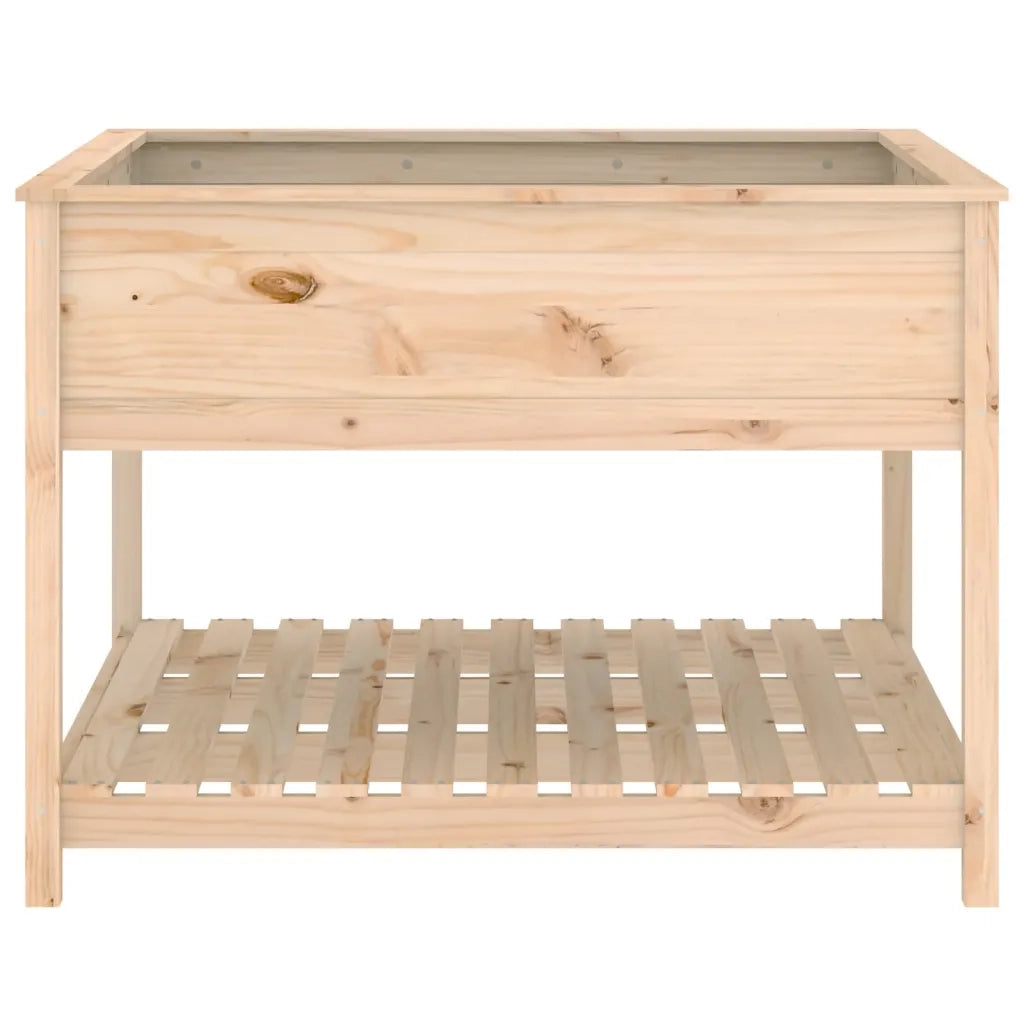 Fioriera con Mensola 111,5x111,5x81cm in Legno Massello di Pino 823801
