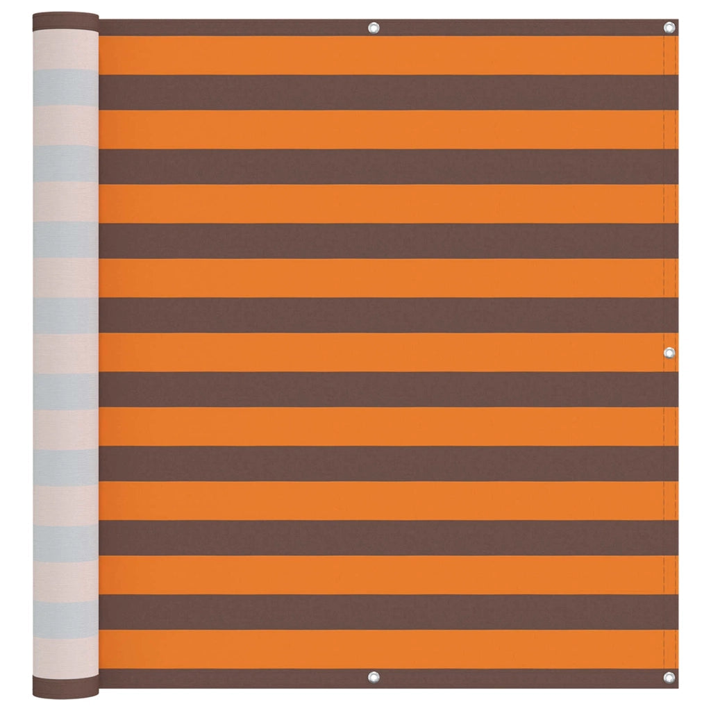 Schermo da balcone | Paravento da Balcone Arancione e Marrone 120 x 200 cm