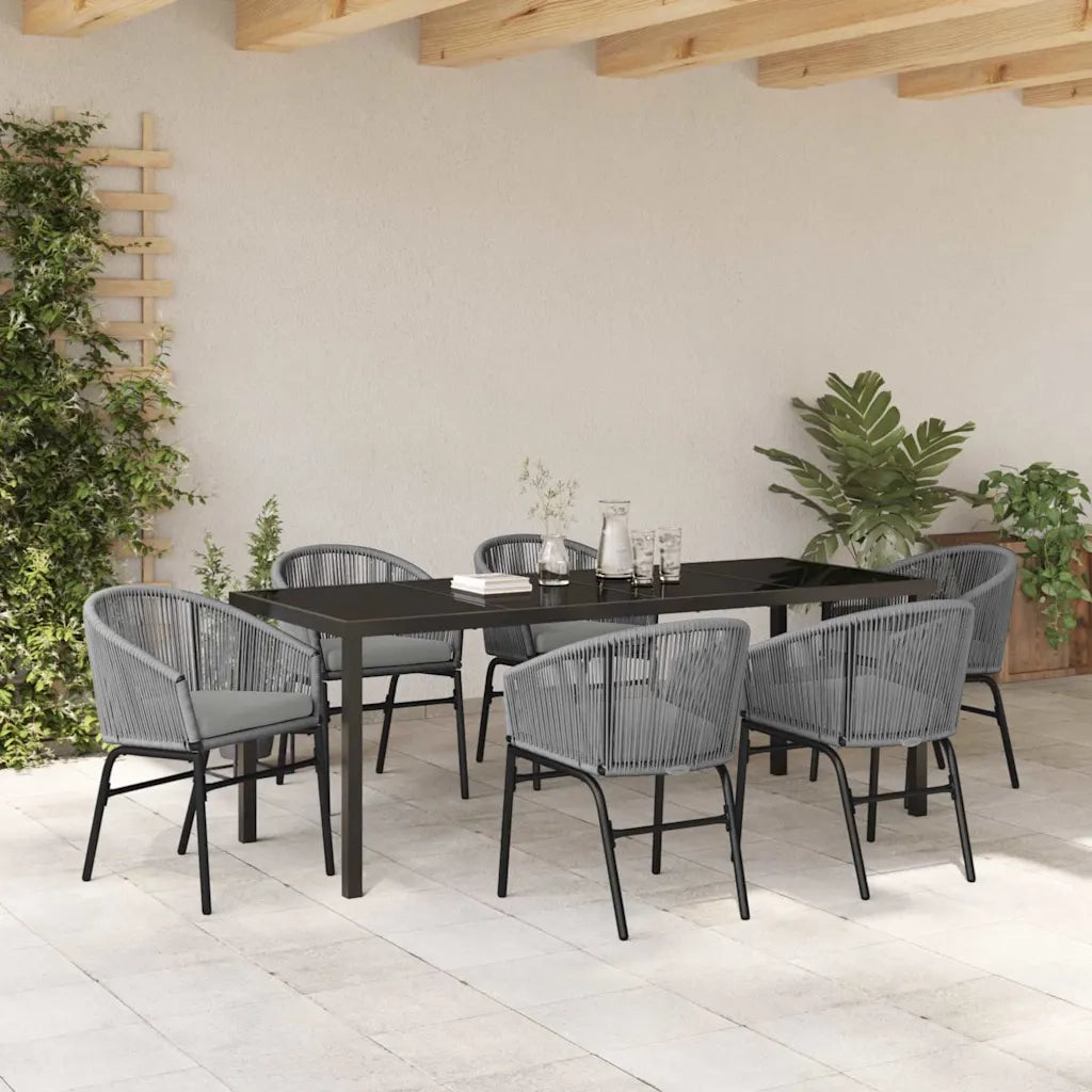 Set da Pranzo per Giardino 7 pcs Antracite 3379364
