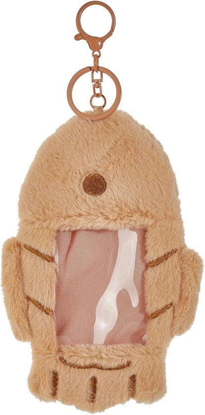 Supporto per fotografia in peluche per appassionati di pesca - fodero morbido per custodia per tessere e chiusura per chiave - protezione e display per tessere e carte di credito