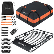 Portapacchi da tetto con borsa impermeabile da 425 L, Porta bagagli universale con cinghie a cricchetto per SUV-Accessori per veicoli