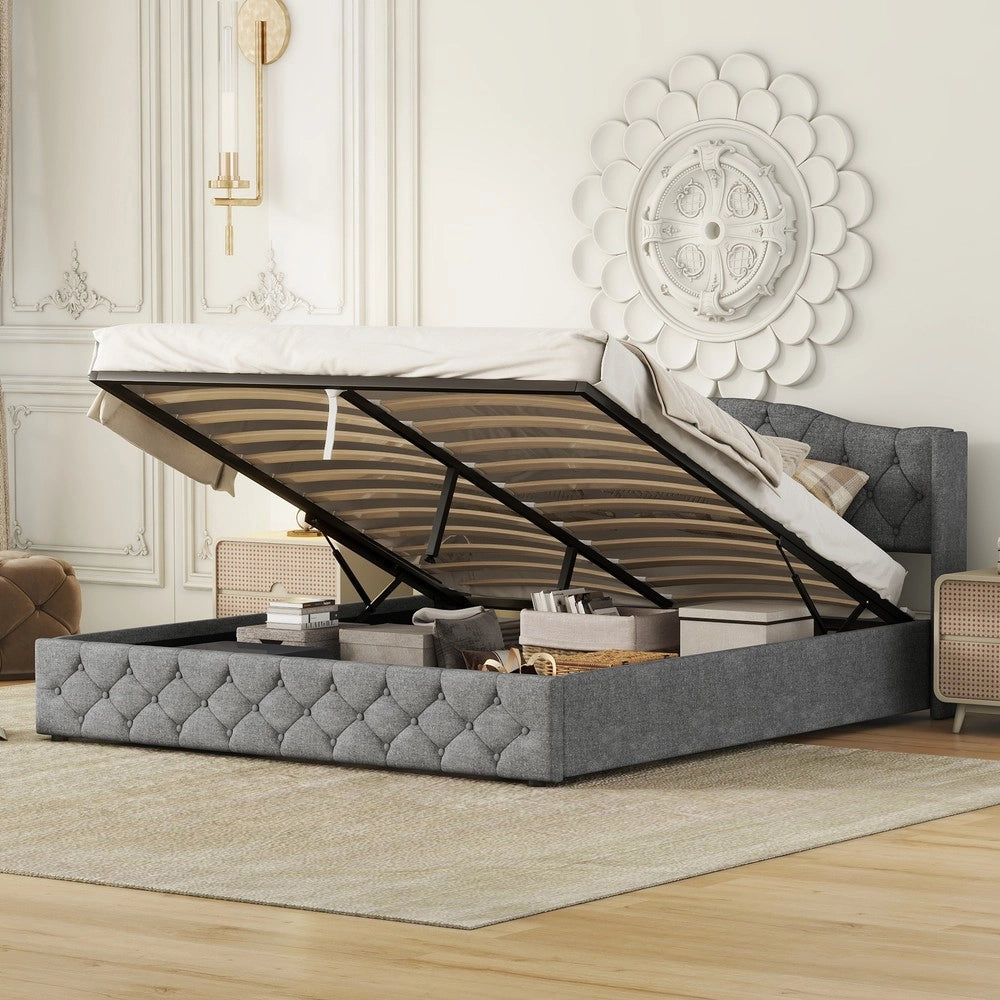 Letto Contenitore Idraulico 180x200 ¨C Xylo ¨C Grigio